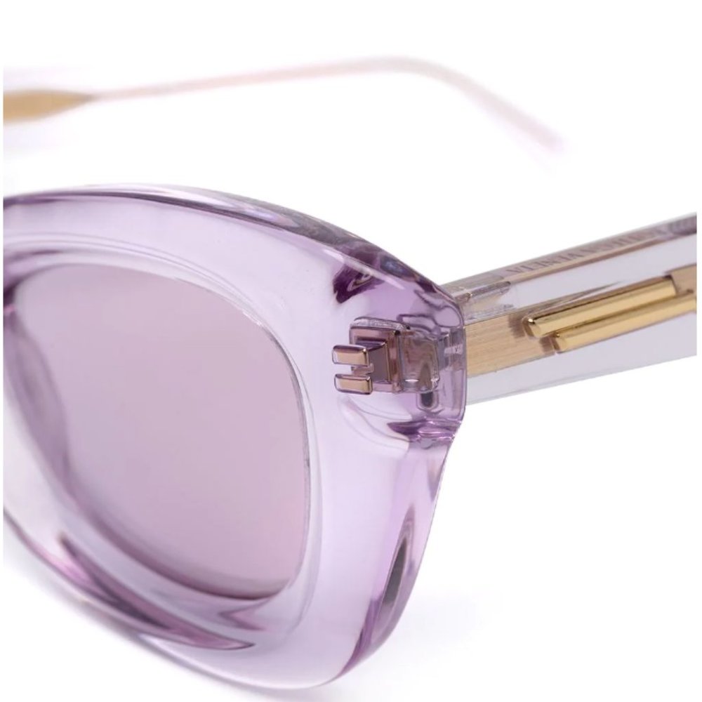 BNIB Bottega Veneta transparent rectangle frame sunglasses - Picture 11 of 11